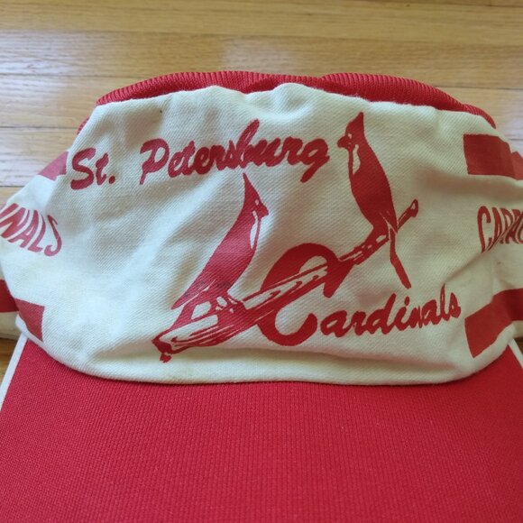 Vintage Trucker Hat St. Petersburg Cardinals Baseball Snapback Painter's Cap Ret - Picture 3 of 14